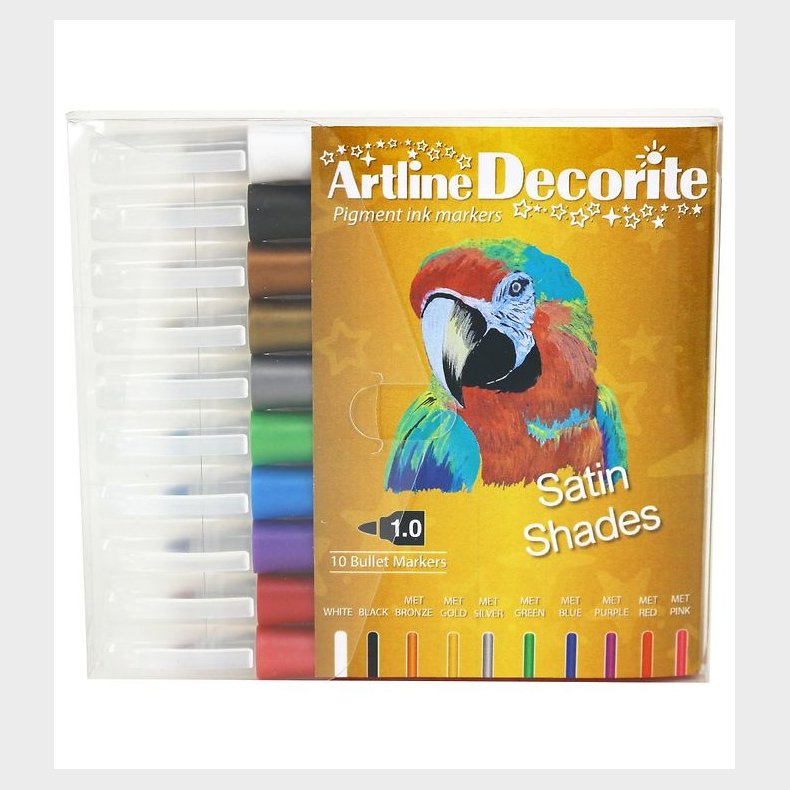 Artline Tuscher - Decorite - 10 stk. - Satin