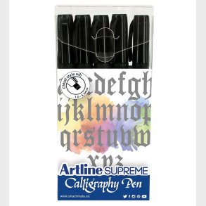 Artline Tuscher - Supreme Calligraphy Pen - 5 stk. - Sort