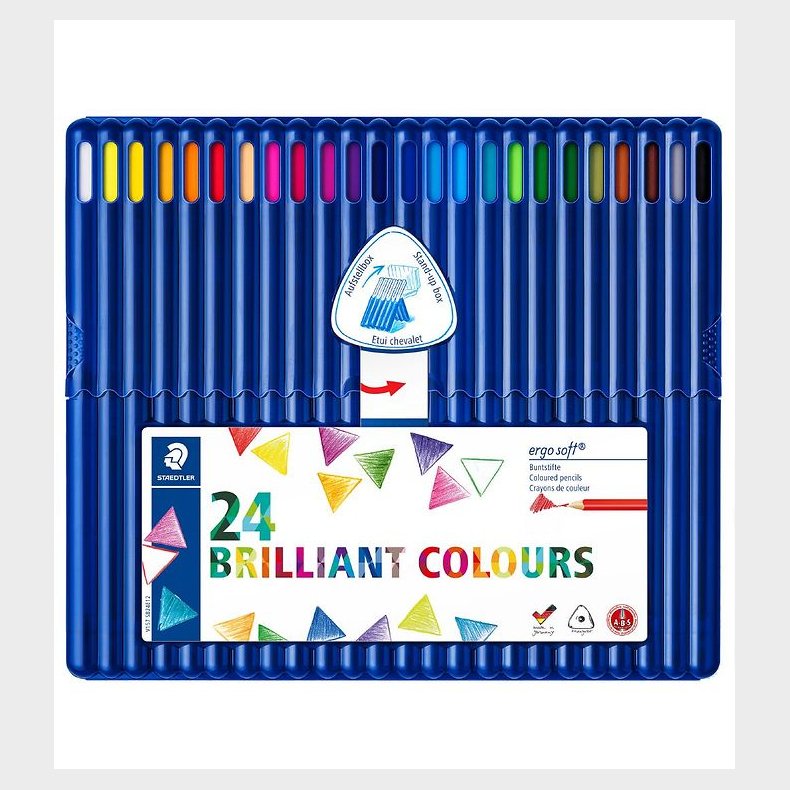 Staedtler Farveblyanter - Ergo Soft - 24 stk
