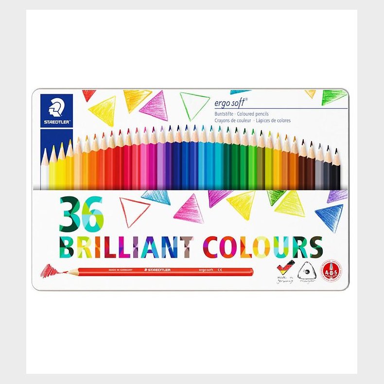 Staedtler Farveblyanter - Ergo Soft - 36 stk