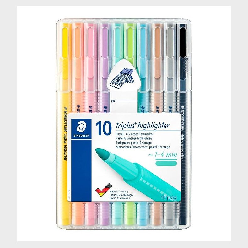 Staedtler Tuscher - 10 stk. - Overstregningstuscher - Pastel &amp; V