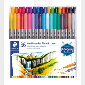 Staedtler Tuscher - 36 stk. - Dobbelt Fiberpenne