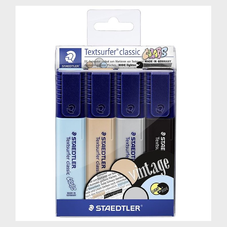 Staedtler Overstregningstuscher - 4 stk. - Vintage