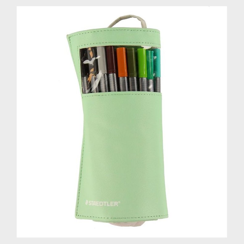 Staedtler Tuscher m. Penalhus - 20 stk. - 0,3 mm - Grn