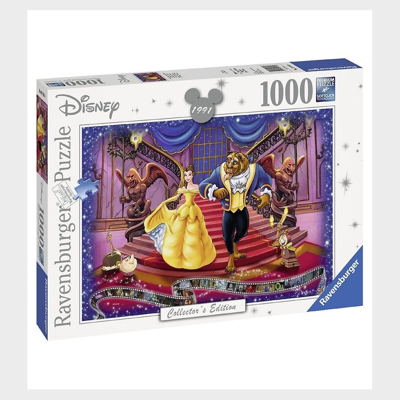 Ravensburger Puslespil - 1000 Brikker - Beauty And The Beast