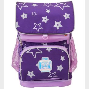 LEGO Skoletaske m. Gymnastikpose - Stars - Lilla m. Stjerner