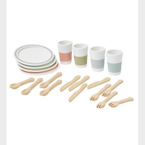 Kids Concept Spisestel - Bistro - Tr/Hvid