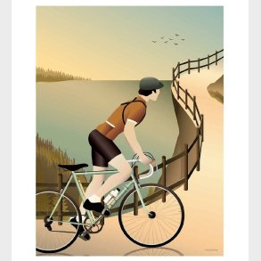 Vissevasse Plakat - 50x70 - Cycling In The Hills