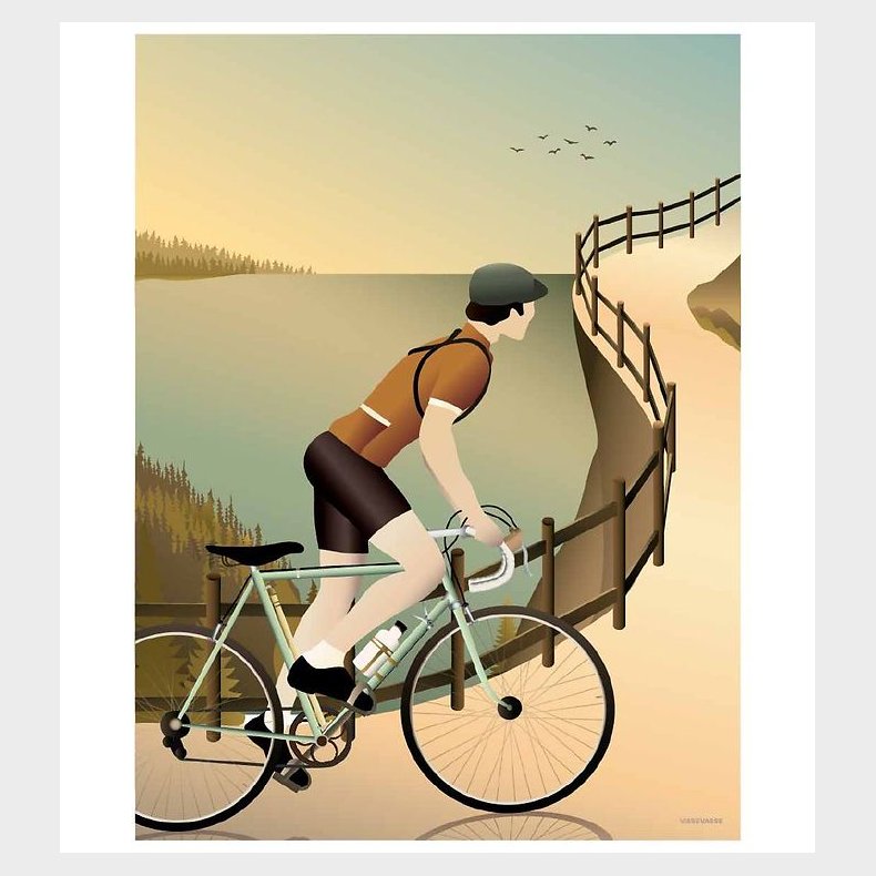 Vissevasse Plakat - 30x40 - Cycling In The Hills