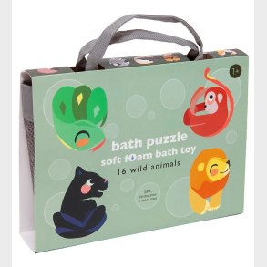 Petit Monkey Badeleegtj - Puslespil - 16 stk - Wild Animals