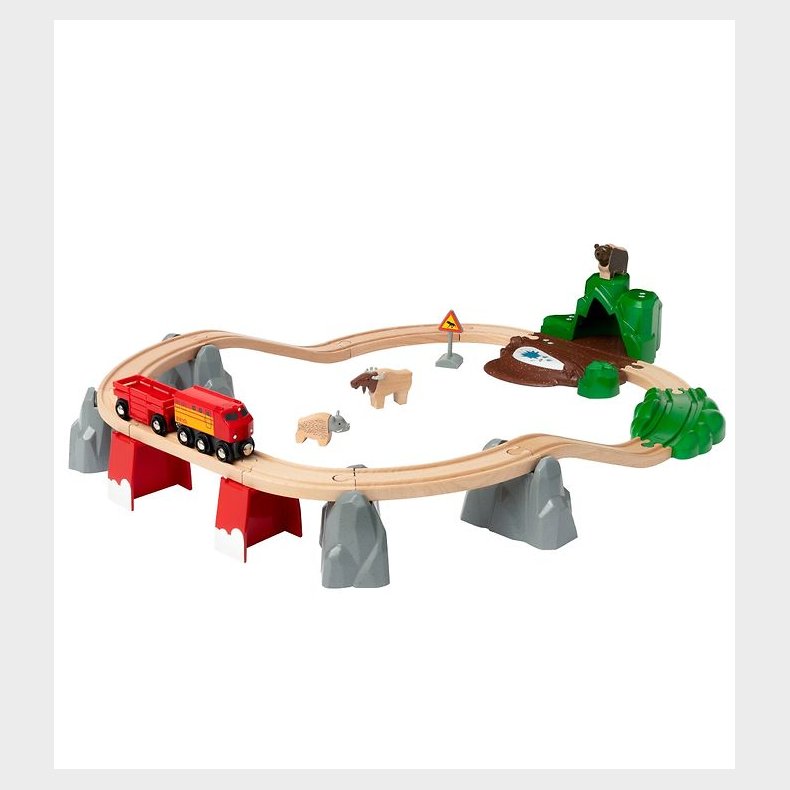 BRIO World Togbanest - Nordic Animal Set - 26 Dele 33988