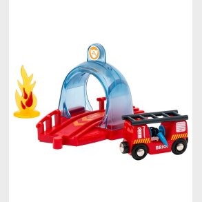 BRIO World Tunnel m. Brandtog - 4 Dele - Smart Tech Sound 33976