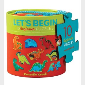Crocodile Creek Puslespil - 10 stk. - Dinosaurer