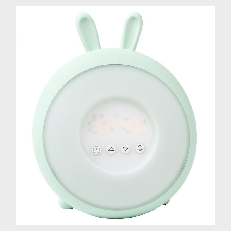 Rabbit &amp; Friends Vkkeur m. Lys - 20x15x6 cm - Wake Up - Grn