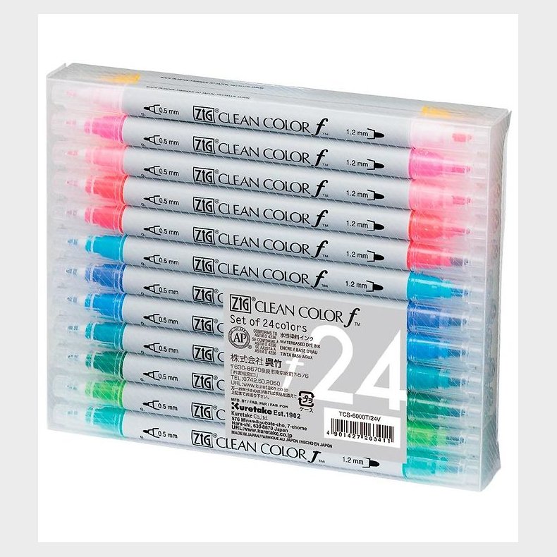 Zig Tuscher - Clean Color Pen - 24 Stk