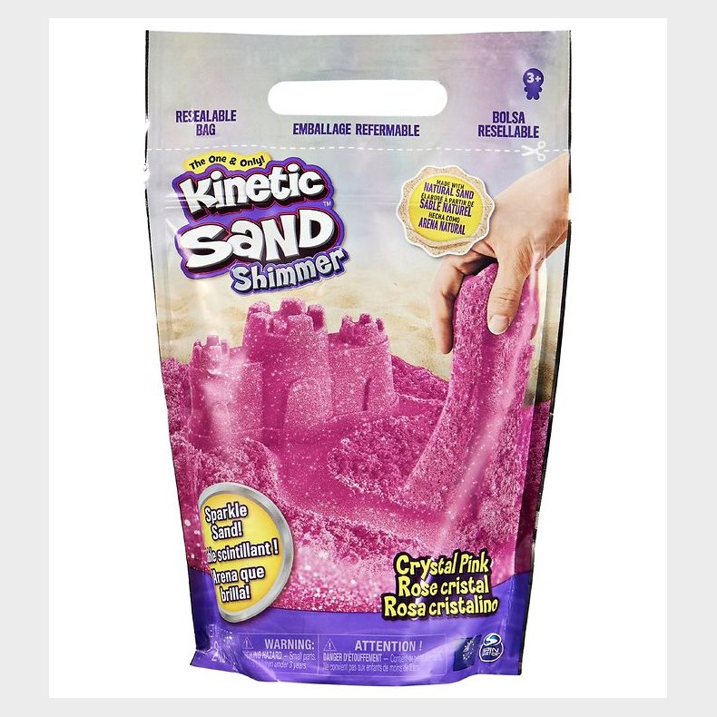 Kinetic Sand Strandsand - 900 gram - Crystal Pink Glitter