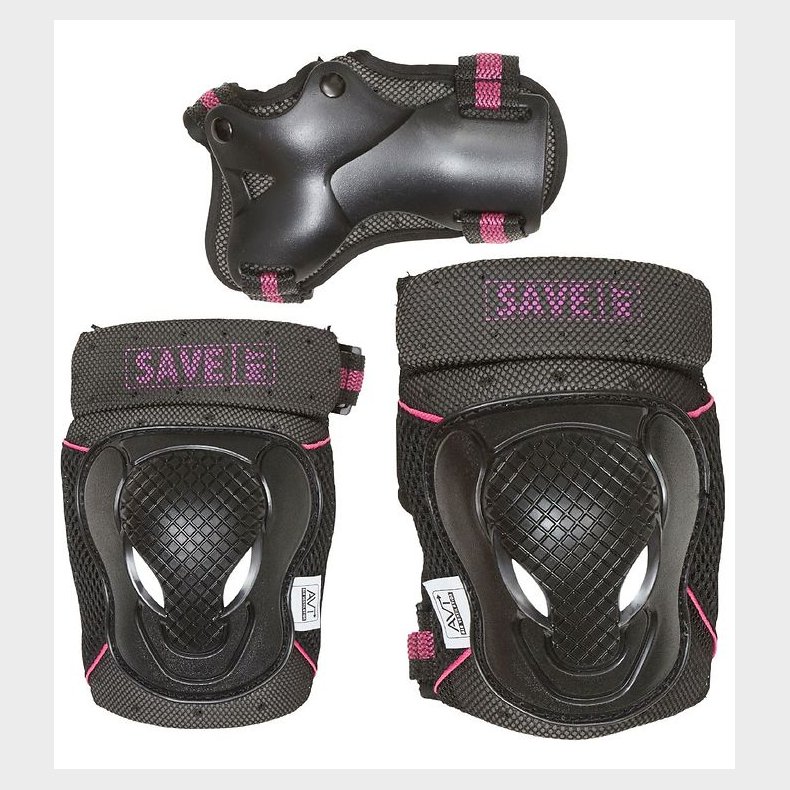 Save My Bones Beskyttelsesst - Sort/Pink