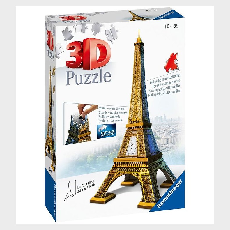 Ravensburger 3D Puslespil - 216 Brikker - Eiffeltrn