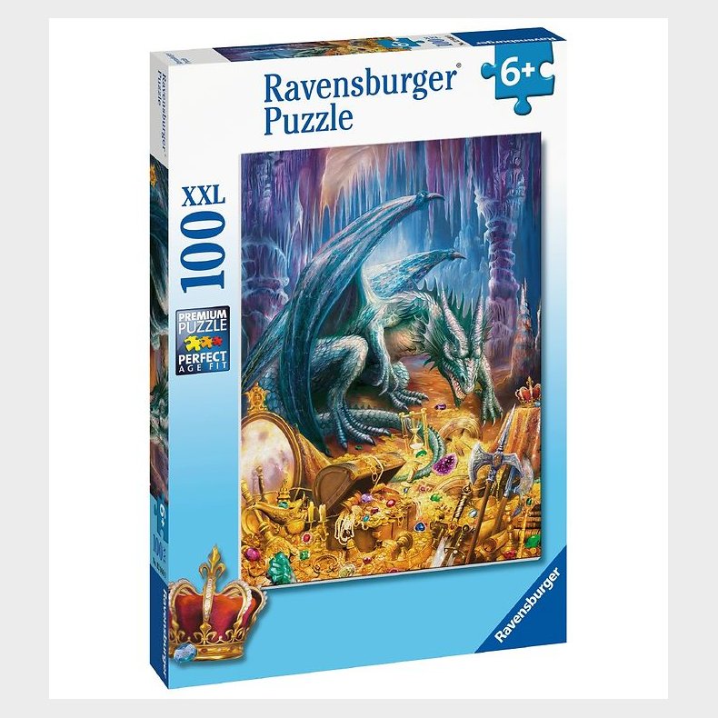 Ravensburger Puslespil - 100 Brikker - Dragon&Acirc;&acute;s Treasure