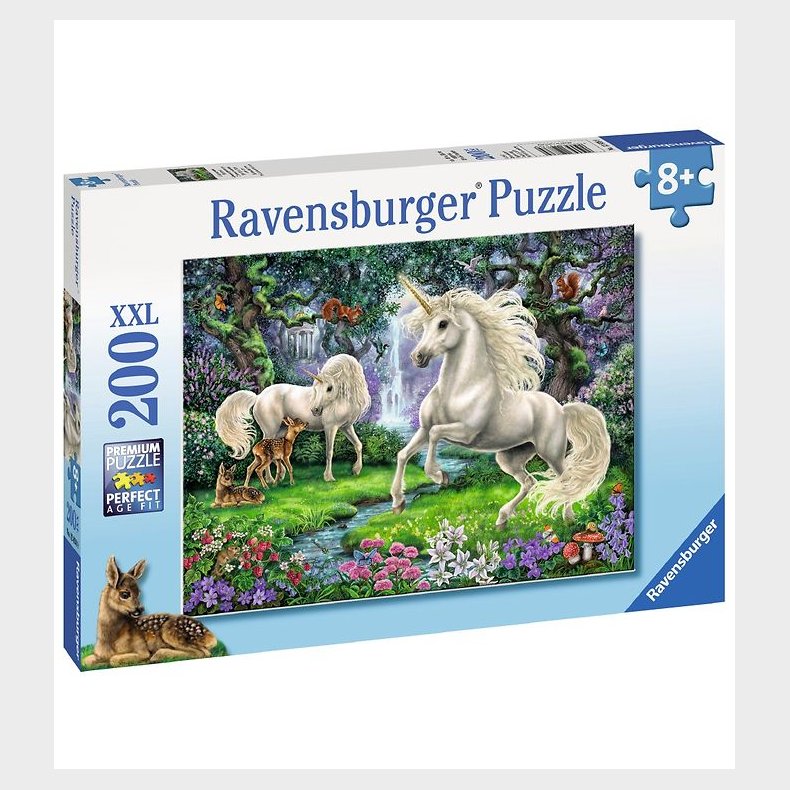 Ravensburger Puslespil - 200 Brikker - Mystical Unicorns