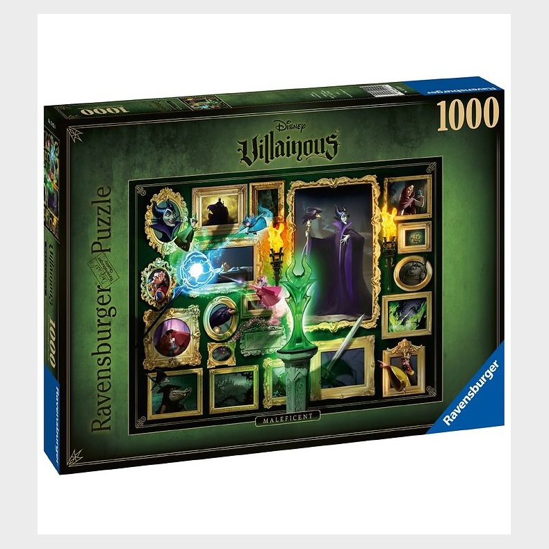 Ravensburger Puslespil - 1000 Brikker - Villainous: Maleficent