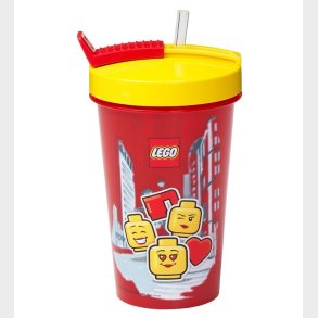 LEGO Storage Drikkedunk m. Sugerr - 500 ml - Iconic Girl - Bri