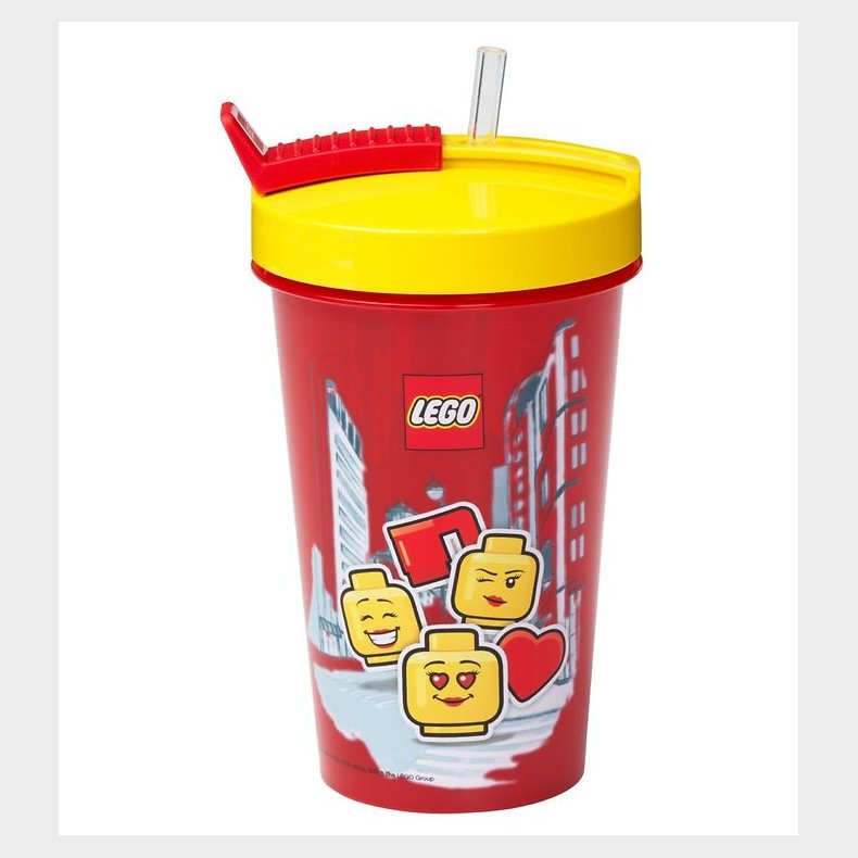 LEGO Storage Drikkedunk m. Sugerr - 500 ml - Iconic Girl - Bri