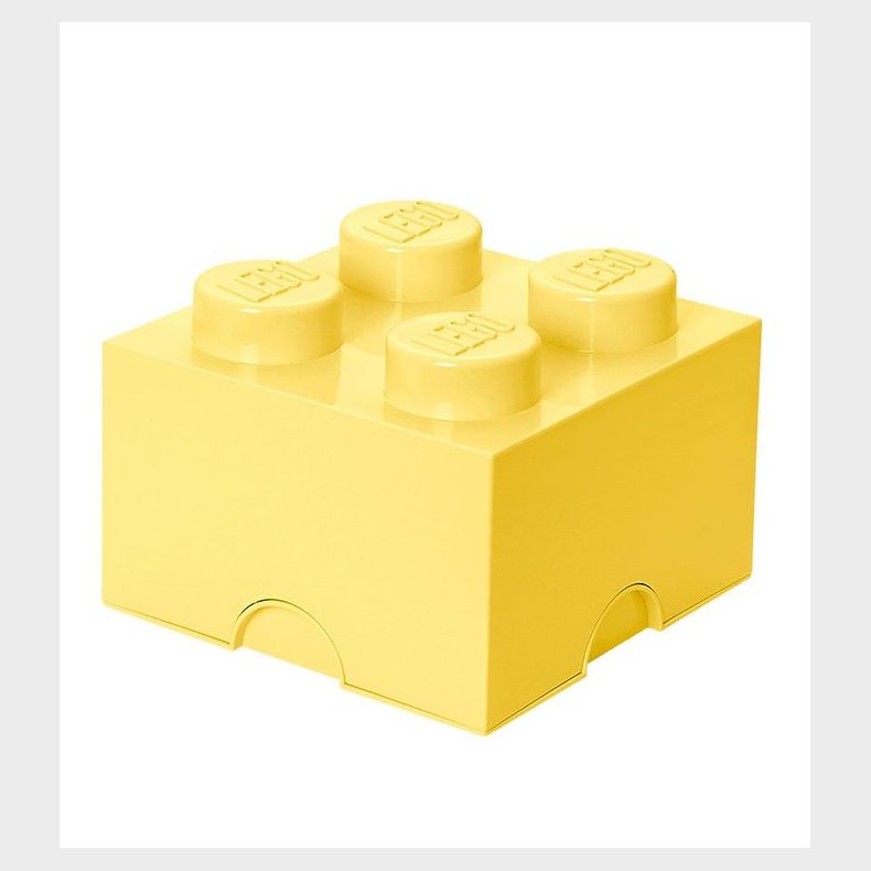 LEGO Storage Opbevaringsboks - 4 Knopper - 25x25x18 - Cool Yell