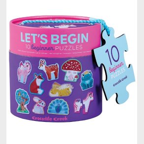 Crocodile Creek Puslespil - 10 styks - 2 Brikker - Let's Begin