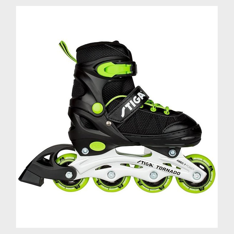 Stiga Rulleskjter - Tornado - Sort/Grn
