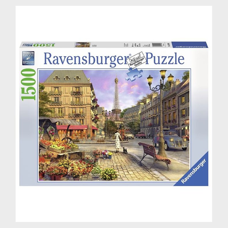 Ravensburger Puslespil - 1500 Brikker - Vintage Paris