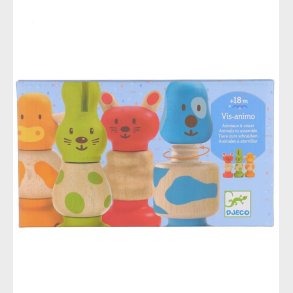 Djeco Trlegetj - 4 stk. - Skrue Sammen-Dyr