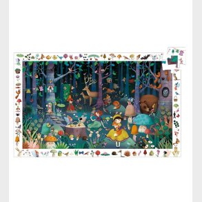 Djeco Puslespil - 100 Brikker - Fortryllet Skov