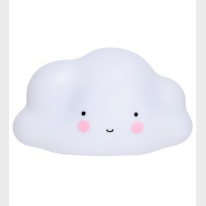 A Little Lovely Company Natlampe - 24,5 cm - Cloud - Hvid
