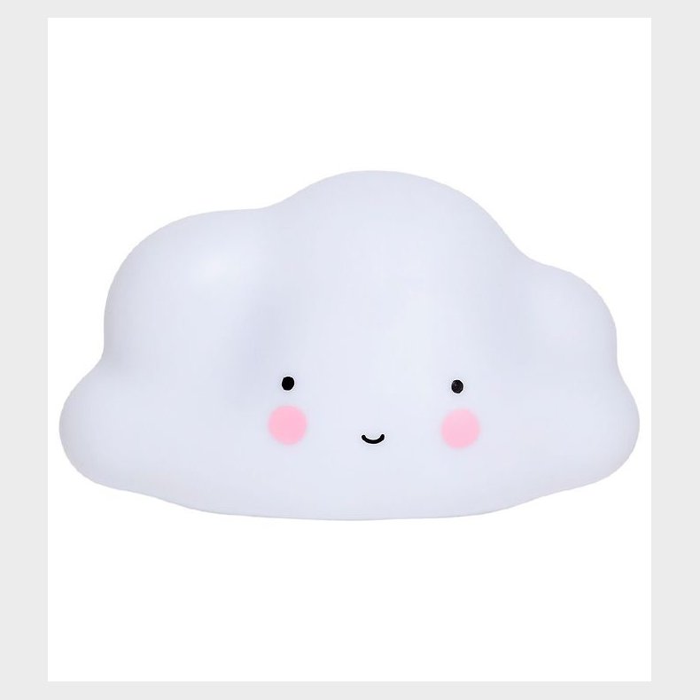 A Little Lovely Company Natlampe - 24,5 cm - Cloud - Hvid