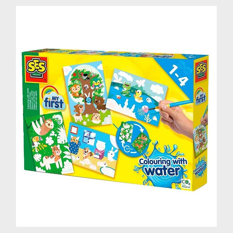 SES Creative Vandfarver - My First - Skjulte Dyr