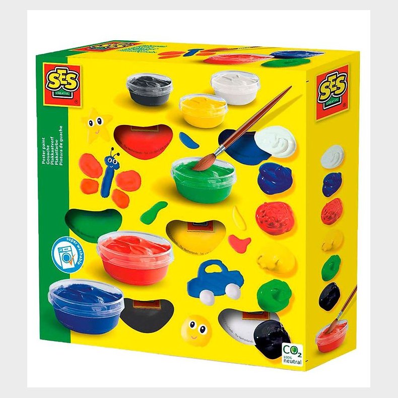 SES Creative Plakatfarver - 6x45 ml