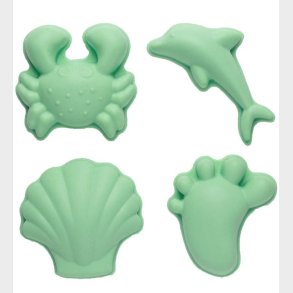 Scrunch Sandforme - 4 stk. - Silikone - 6,5-10,5 cm - Light Dust