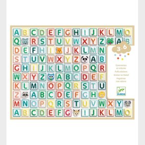 Djeco Klistermrker - 300 stk - 3D-Alfabet
