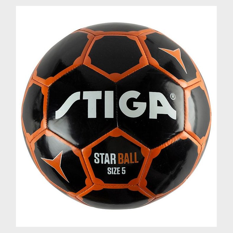 Stiga Fodbold - Star - Str. 5 - Sort/Orange
