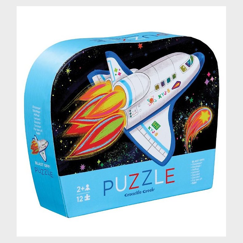Crocodile Creek Puslespil - 12 Brikker - Blast Off