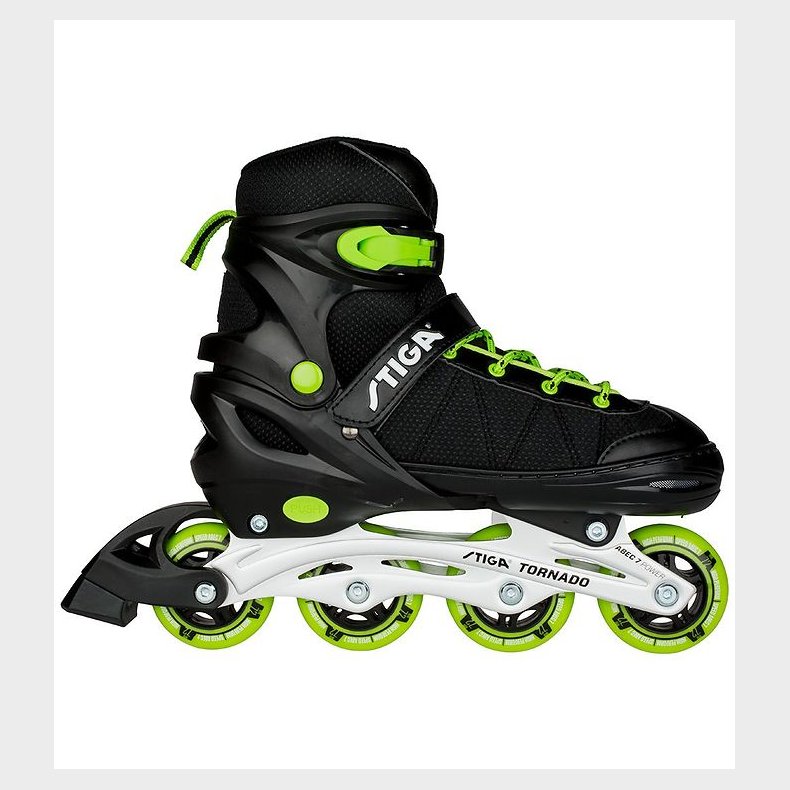 Stiga Rulleskjter - Tornado - Sort/Grn