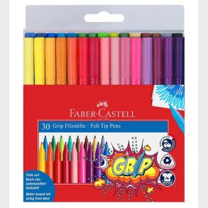 Faber-Castell Tuscher - Grip - 30 stk - Multifarvet