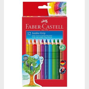 Faber-Castell Farveblyanter - Jumbo Grip - Akvarel - 12 stk - Mu