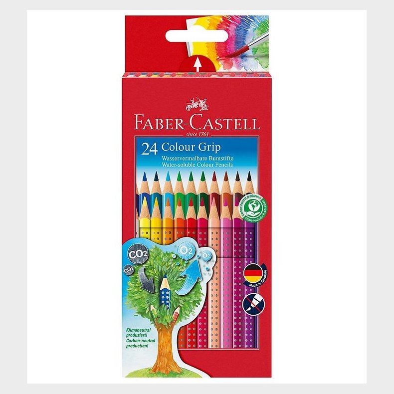 Faber-Castell Farveblyanter - Grip - Akvarel - 24 stk - Multi