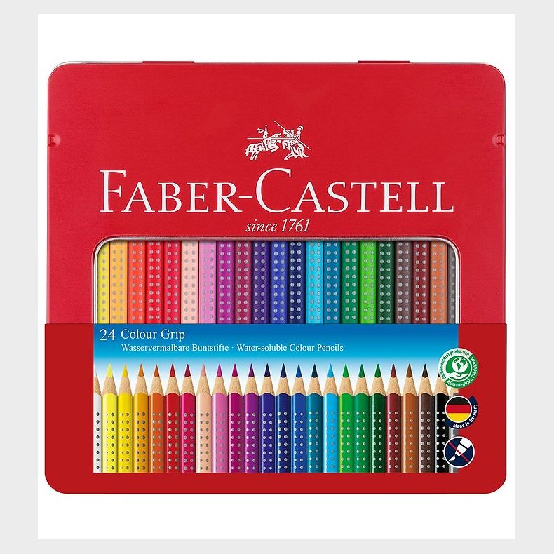 Faber-Castell Farveblyanter - Grip - akvarel - 24 stk - Multi