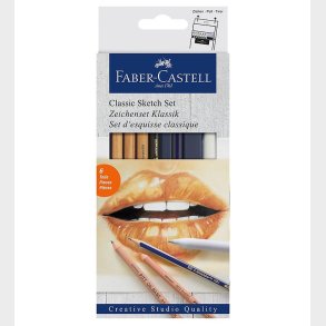 Faber-Castell Tegnest - Classic Sketch - 6 stk