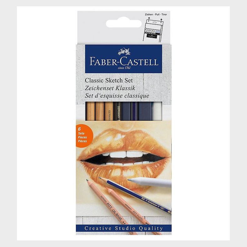 Faber-Castell Tegnest - Classic Sketch - 6 stk