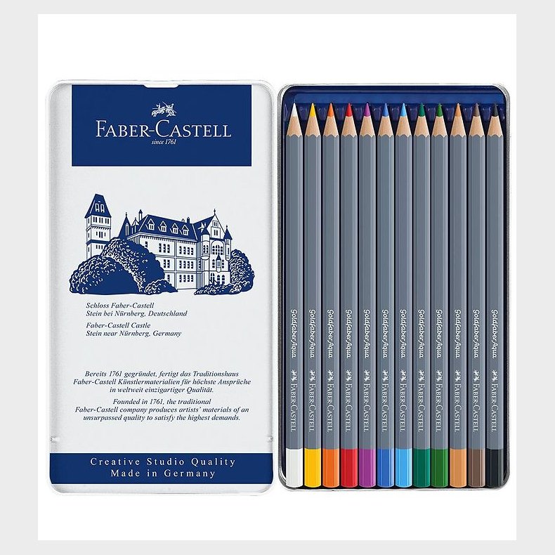 Faber-Castell Farveblyanter - Goldfaber Akvarel - 12 stk - Multi