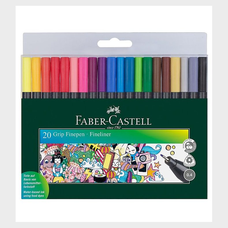 Faber-Castell Tuscher - Fineliner - 20 stk - Multi